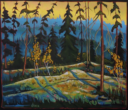 Jack Pines on a Rocky Ridge 
36 x 42  sold